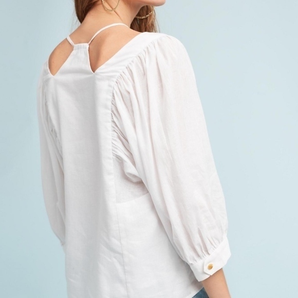 Anthro Akemi + Kin Sylvia Balloon-Sleeve Blouse XS - Picture 4 of 4